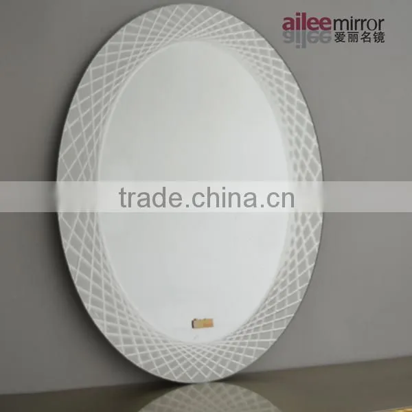 Wholesale cheap modern design oval bathroom decorative mirror