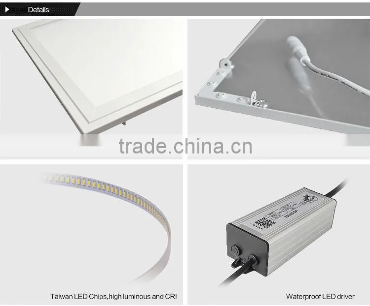 Aluminum alloy white frame 1200*600mm led flat panel wall light