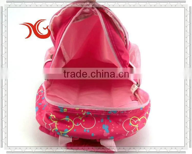 Eco-Friendly nylon girl's school bag, lovely school backpack for kids