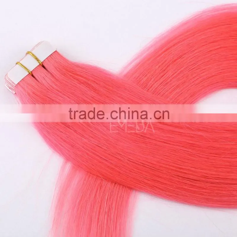 Buy hair extensions salons tape in colored light pink