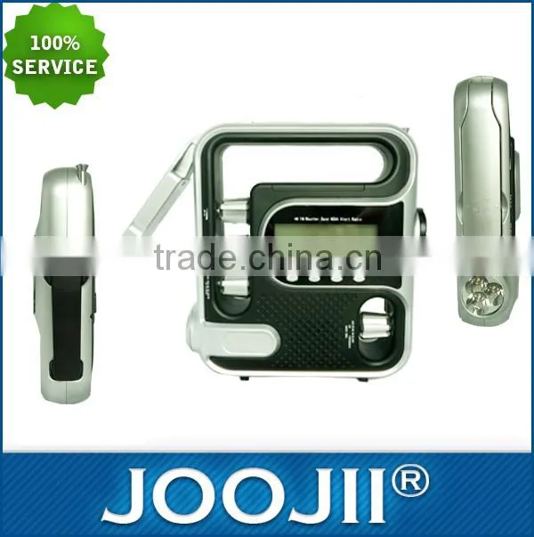 dynamo hand crank flashlight radio