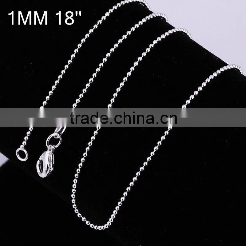 Simple style mens bead chain necklaces designs LKNSPCC004