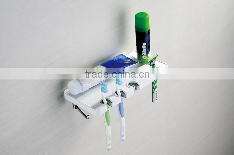 2016 Best seller wall mounted toothbrush holder with shelf