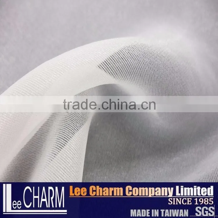 100% Polyester Satin Ivory Organza Fabric