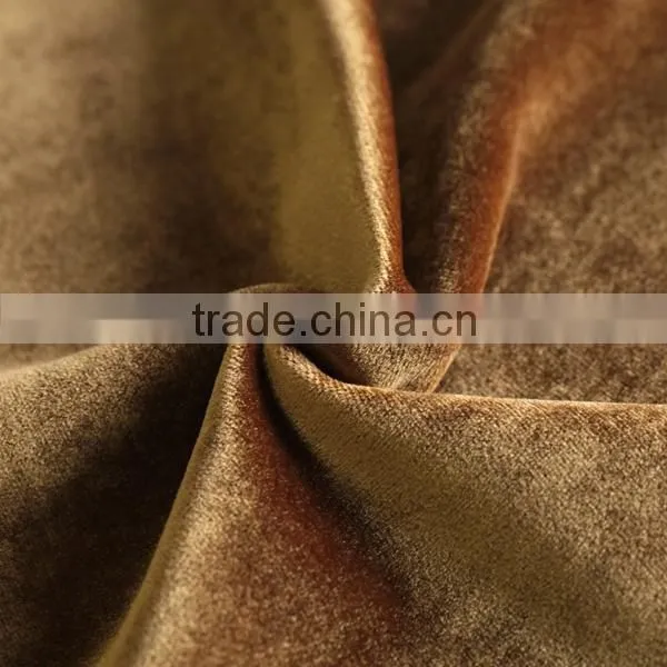Turkish Curtain Fabric China Factory Fashion Colors 100 Polyester Shiny Velvet Wholesale