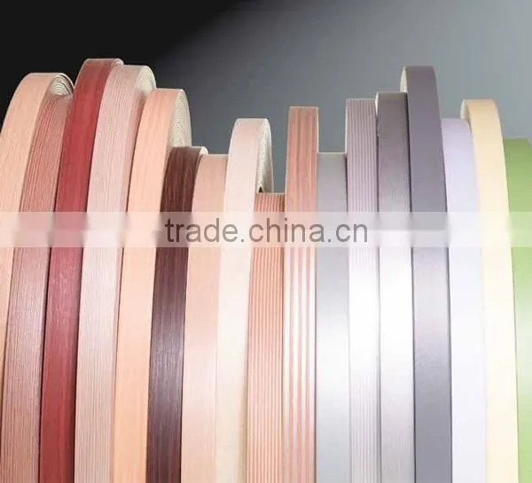 smooth surface wooden PVC edge banding
