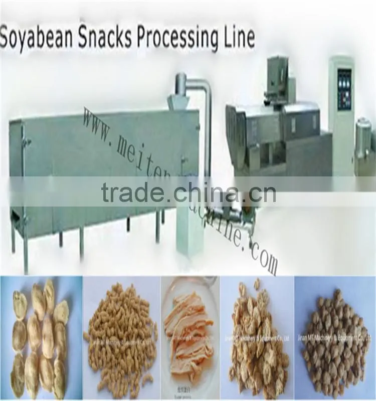 New Condition and Engineers available to service machinery overseas After-sales Service ProvidedTVP/TSP soya nugget process line