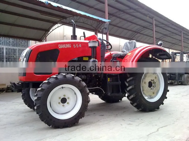 strong brake momentum QLN 55hp 4wd farm wheeled traktor(farm implements are available)