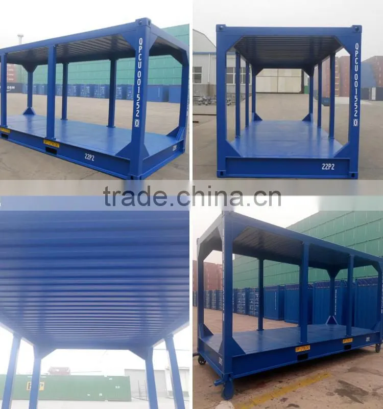 Factory price steel 20ft H equipment container base frame