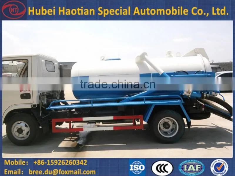 3~12 cbm waste water suction truck for sewage cleaning/fecal treatment