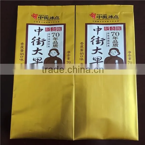 custom printed plastic ice popsicle packaging bags