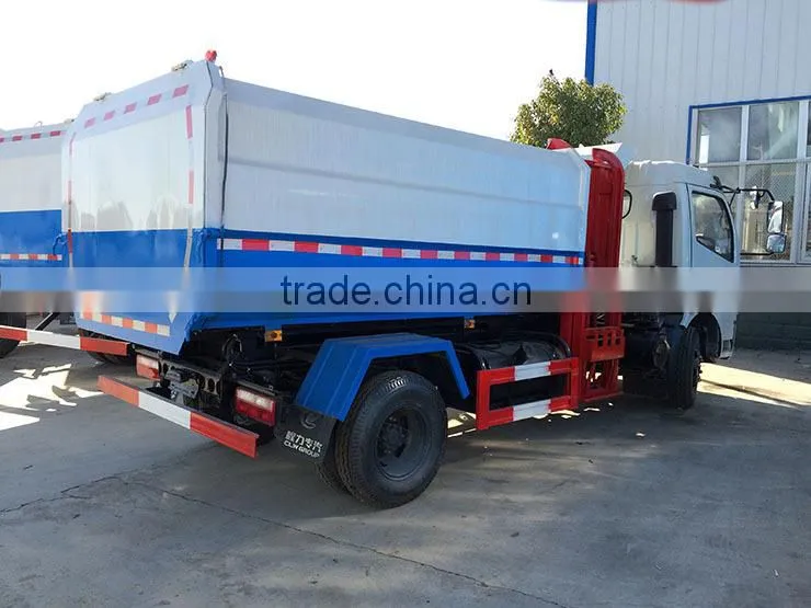 5t Garbage Truck,5 ton bucket side lifter garbage truck, 6 m3 hydraulic lifter garbage truck