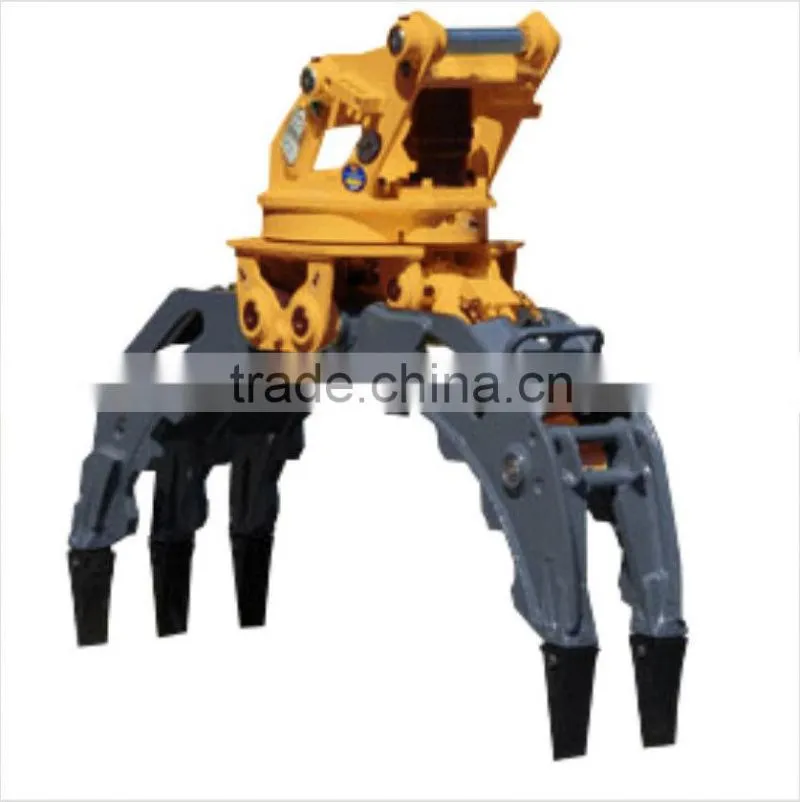 Hydraulic clamshell Excavator grab bucket for discharge rock scrap