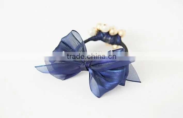 women new Bow style hair accessories handmade hair bands gum for hair acessorios