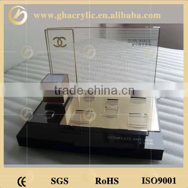 high quality Factory direct sale acrylic cosmetic display rack, acrylic makeup organizer, acrylic display rack