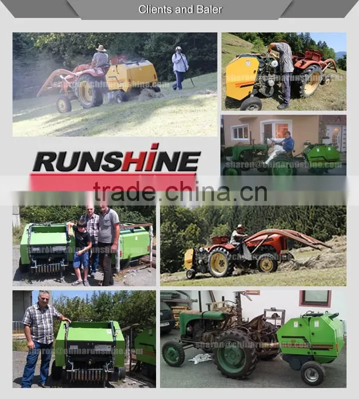 Round hay baler/hay bale press
