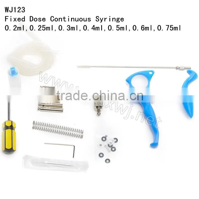 Automatic Syringe fix dosage Poultry chicken vaccinator veterinar farm WJ123
