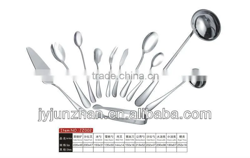 Elegant Tableware spoon fork of food certificate made in Jieyang Junzhan and low price