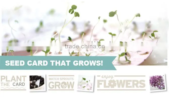 seed card ,seed bookmark,plantable seed paper