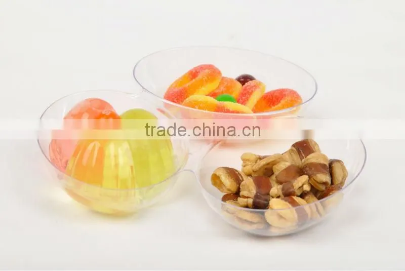 hot selling plastic plates disposable compartment dessert dish plate for weeding picnic