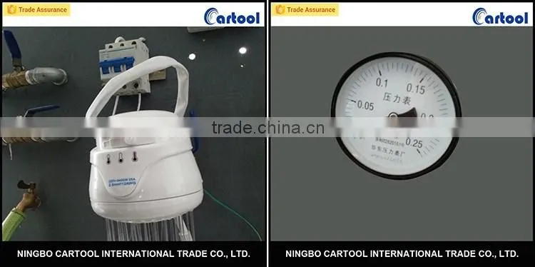 ABS plastic portable wall mounted instant electric shower water heater for bath