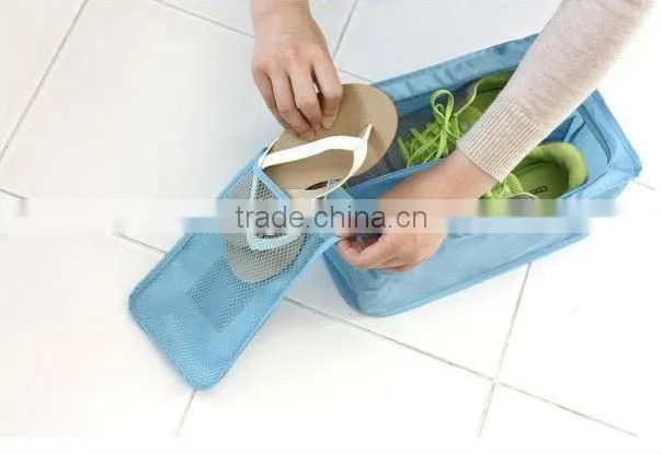 Foldable shoes bag and box in luggage for travelling