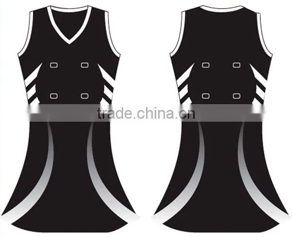 beautiful netball dress with sublimation from guangzhou yehao sports