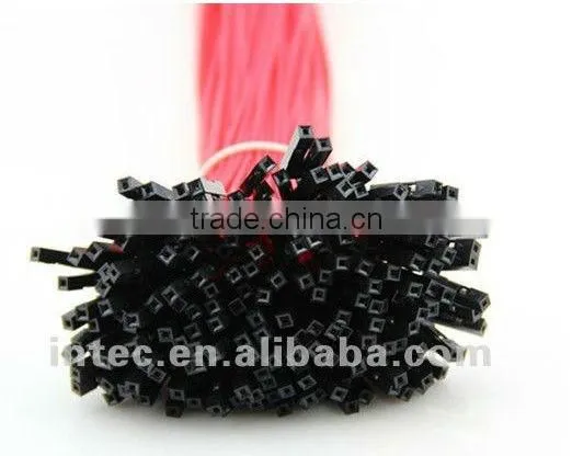 Red Premium breadboard dupont jumper wire female-female, red color