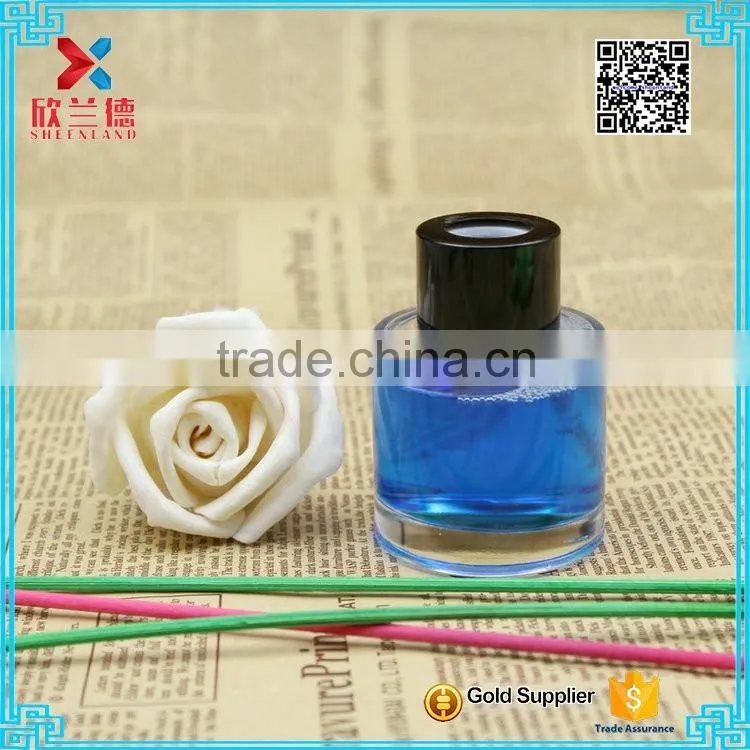 55ml aroma diffuser glass bottle & aroma glass bottle with aluminium collar cap