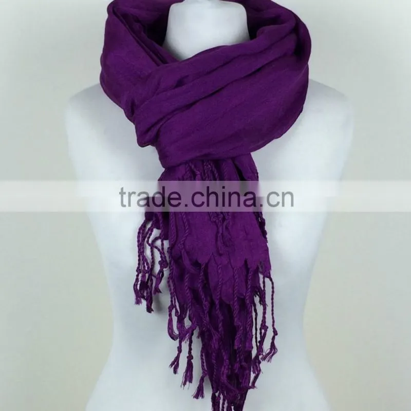 blue color fashion Pashmina scarf