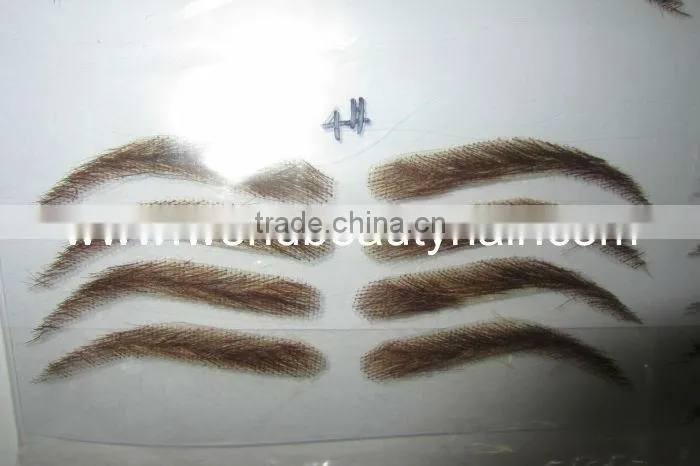 eyebrow handtied 100% human hair eyebrow man style woman style customzed style makeup eyebrow