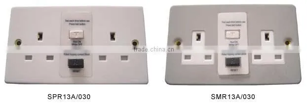 Weatherproof Safety Socket/RCD Protected Socket
