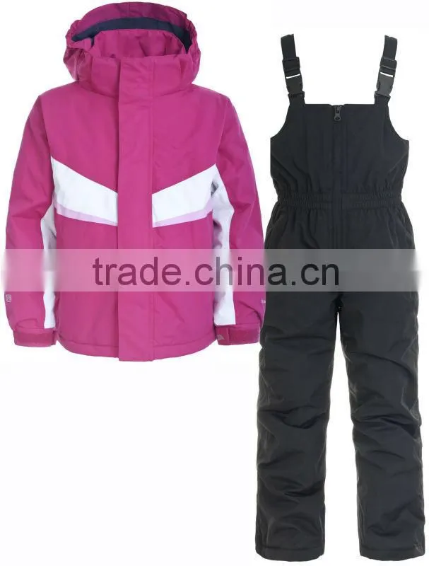 Colorful children ski suit kids ski wear