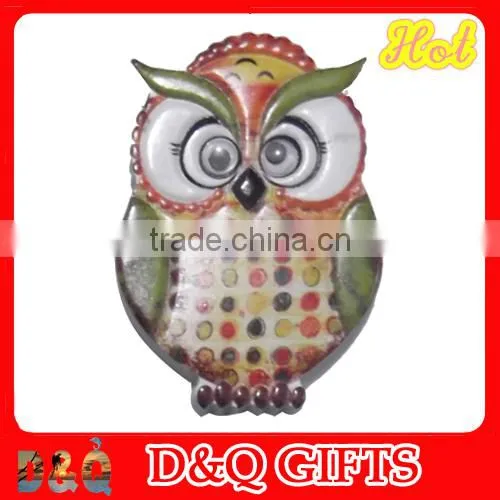 Hot selling Poly resin owl shaped fridge magnets