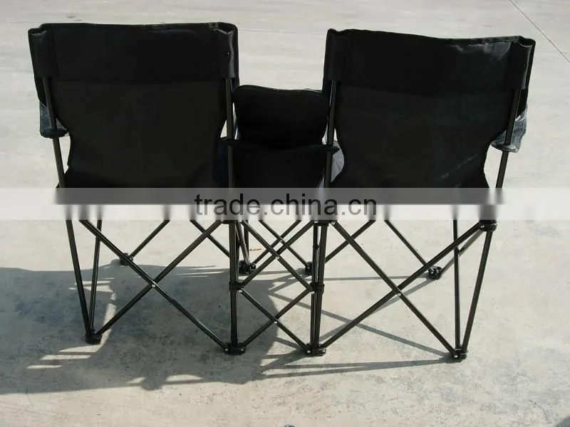 Camping Double Folding Chair With Cooler