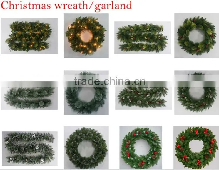 New Design Christmas Wreath with LED for Decoration