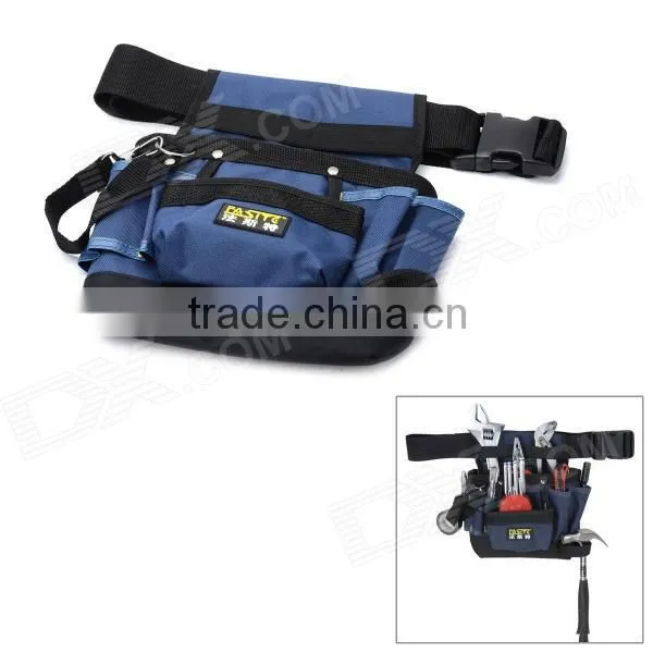 Open type double hanging polyester fabric electrician tool bag fabric waist bag fabric