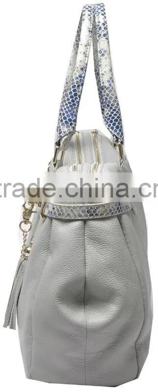 2012 lady snake leather handbags in factory price and name brand