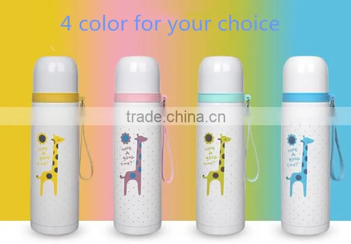 wholesales price lovely cartoon 500ML vacuum flask China 16oz