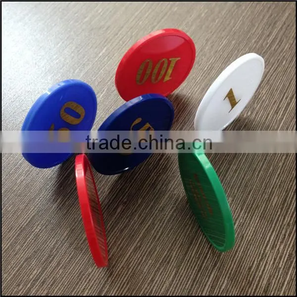 Cheaper Plastic Token Coin With Custom Logo