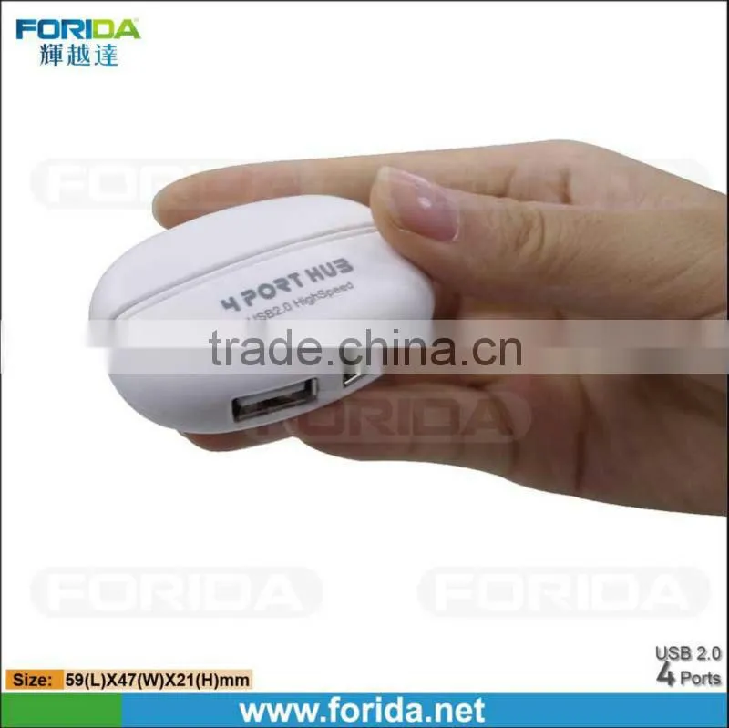 4 ports usb hub round shape