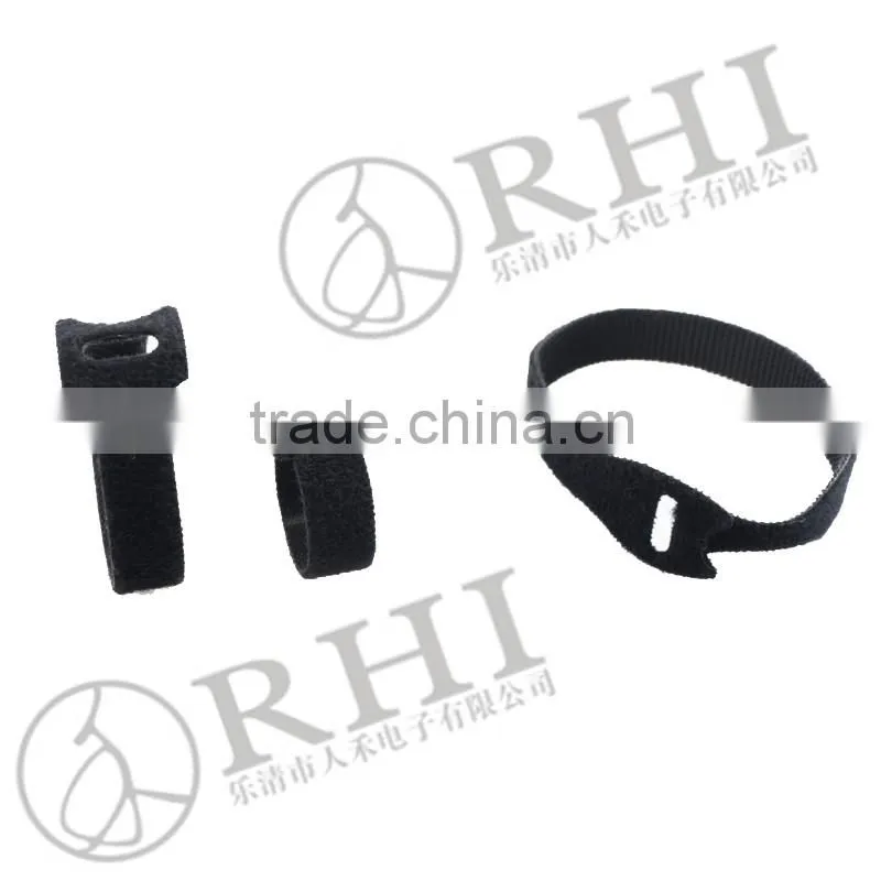 RHI custom logo colorful nylon magic cable tie