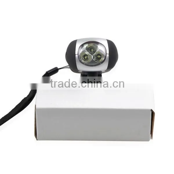 3 in 1 multifunction charger for phone 3 led dynamo hand crank flashlight