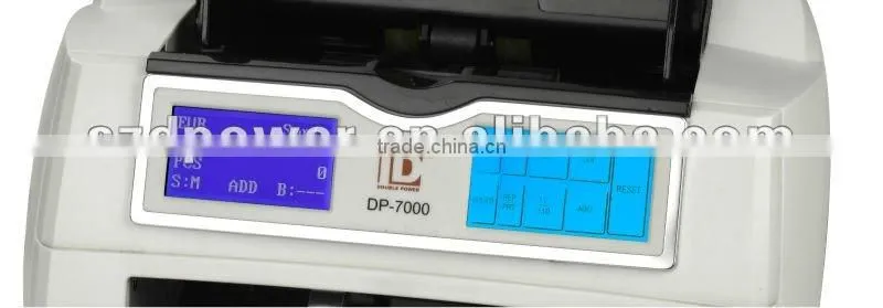 Full function Power euromixed denomination value counterwith UV,IR,MT,MG detection