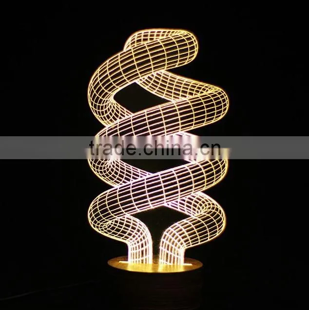 2015 New Type 3D Usb Night Light, Led Lamp Light