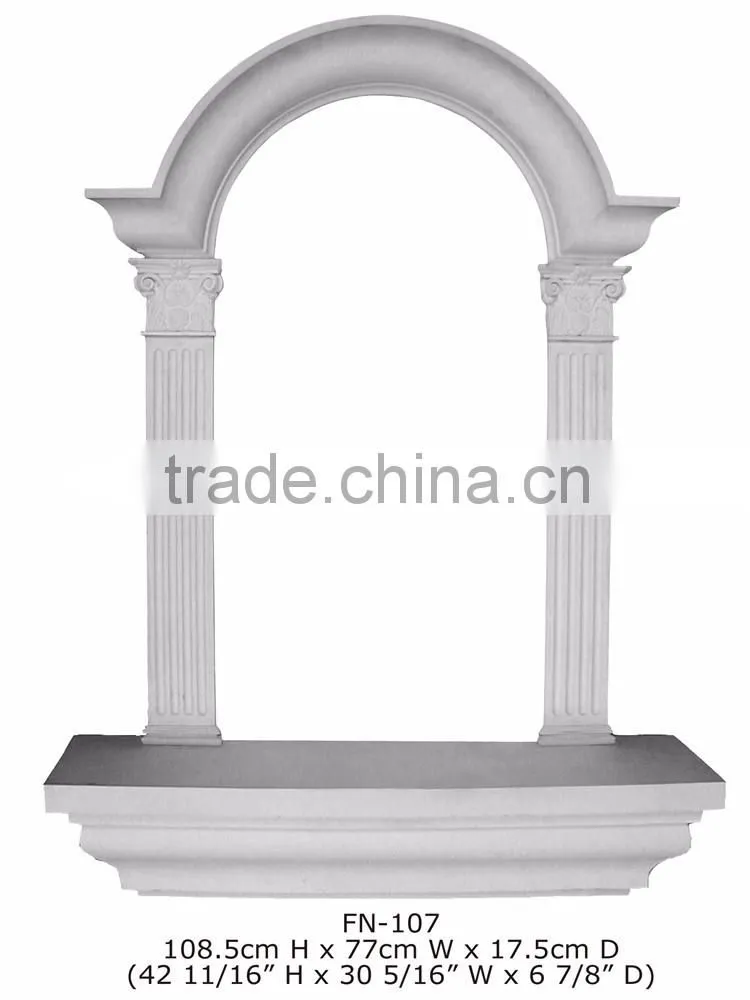 2016 Polystyrene High Quality beautiful PU decorative Shelvings