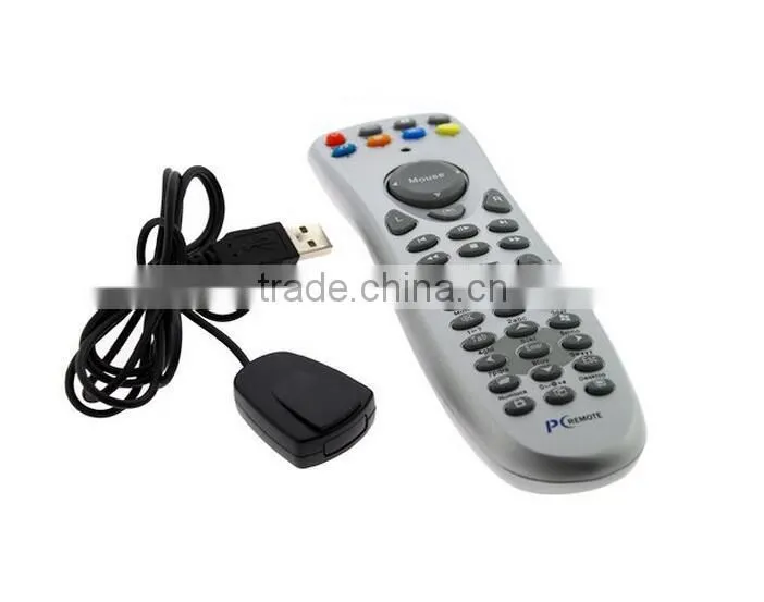 Wireless USB Plug and Play Multimedia Remote Control and Mouse for Kodi XBMC Raspberry Pi OPENELEC Windows 7 8