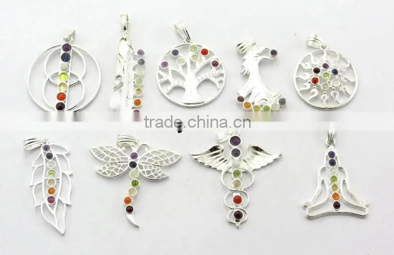 Goddess Chakra Metal Pendant