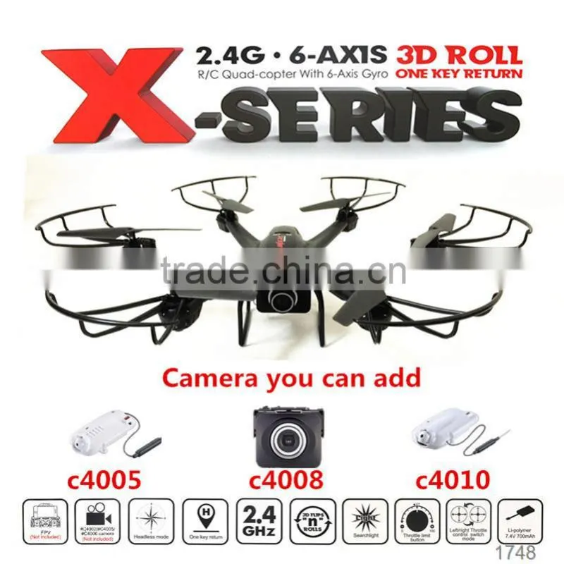 2.4G remote control rc quadcopter mini drone long flying toy helicoter PK