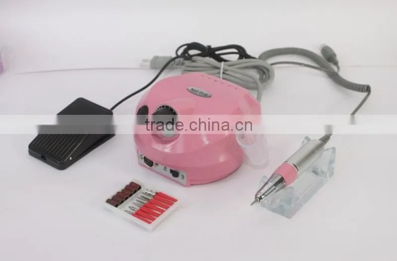 Professional Nails Salon Manicure Red electric nail drill File Machine 30000 rpm